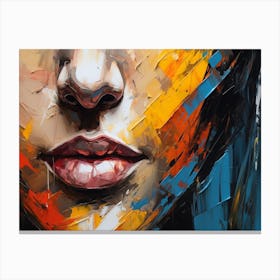 Abstract Of A Woman'S Face 2 Canvas Print