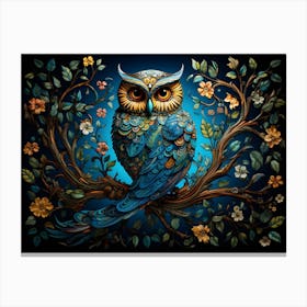 Contemporary Owl 5 Canvas Print