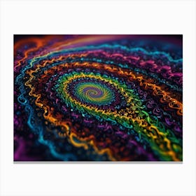 Psychedelic Spiral Canvas Print