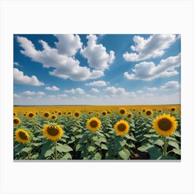 Sunflower Field Canvas Print