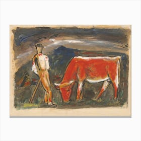 Shepherd, Mikuláš Galanda Canvas Print