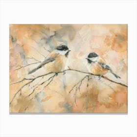 Chickadees 3 Canvas Print