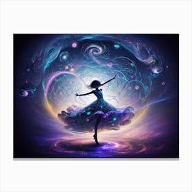 Dancer In Space Canvas Print