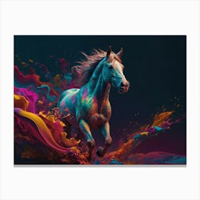 Colorful Horse 2 Canvas Print