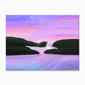 Sunrise river Canvas Print