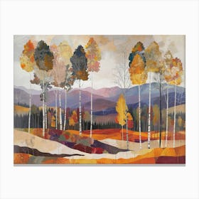 Aspen Trees 4 Canvas Print