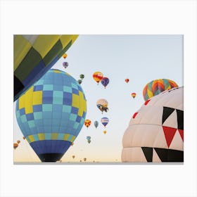 Hot Air Balloons At Sunrise Canvas Print