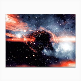 Space collage: deep space 1 Canvas Print