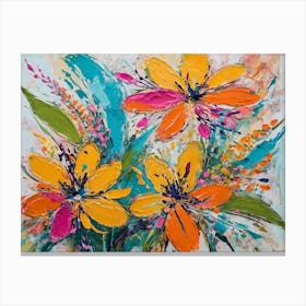 Bright Flowers Canvas Print