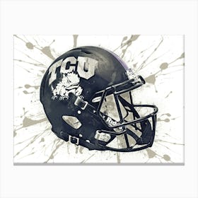 Tcu Horned Frogs NCAA Helmet Poster Canvas Print