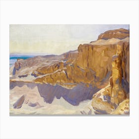 Thebes Egypt Cliffs Canvas Print