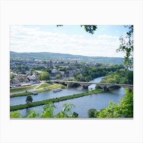 Mosel River In Trier Canvas Print