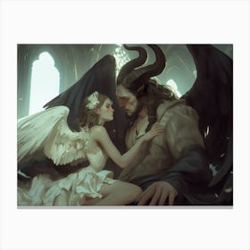 Demon And Angel Canvas Print