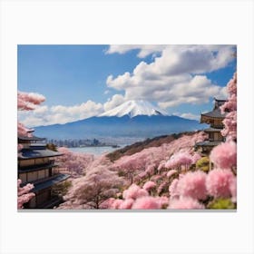 Cherry Blossoms In Japan 8 Canvas Print