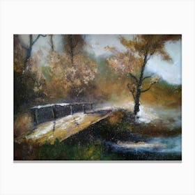 Bridge In The Woods Canvas Print