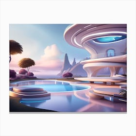 Futuristic House Canvas Print