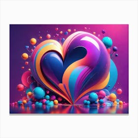 Colorful Heart Creative 41 Canvas Print