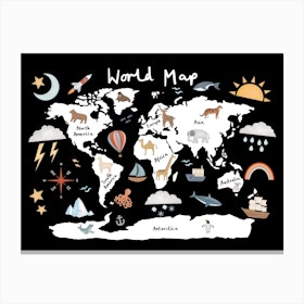 World Map Canvas Print