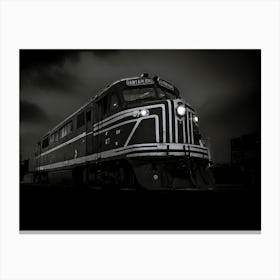 Train On The Tracks Canvas Print