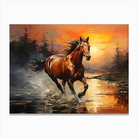 Noble Gallop The Horse S Quest Canvas Print