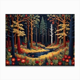 Forest In Autumn Canvas Print