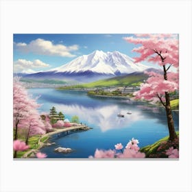 Cherry Blossoms In Japan 14 Canvas Print