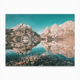 Dreaming Of The Tetons - Mountain Lake Canvas Print