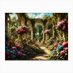 the flowery walks Canvas Print