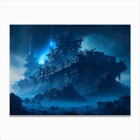 Exoplanet of the eternal winter (3rd Art) Canvas Print