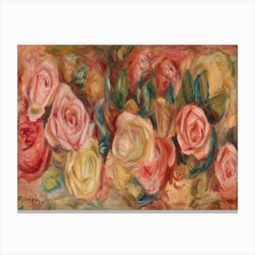 Roses (Roses), Pierre Auguste Renoir Canvas Print