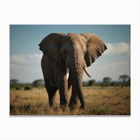 Elephant In The Wild Canvas Print