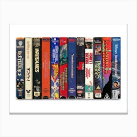 Classic Childrens Films of the 1980s Poster - Vintage VHS Film Print Canvas Print