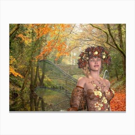 autumnal fairy Canvas Print
