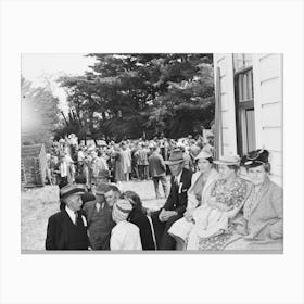 Untitled Photo, Possibly Related To Crowd At The Portuguese American Holy Ghost Festival, Petaluma, California By Canvas Print