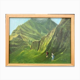 Hiking the Ko'olaus Canvas Print