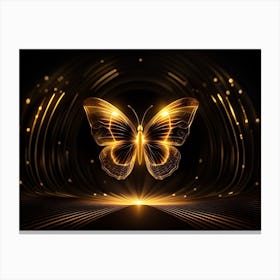 Golden Butterfly 82 Canvas Print
