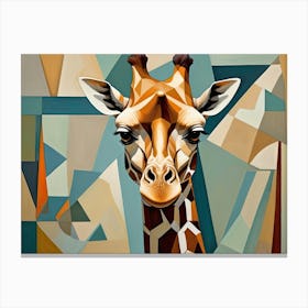 Cubism Giraffe Canvas Print