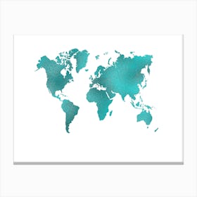 World Map 4 Canvas Print