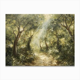 Path In The Woods 5 Canvas Print