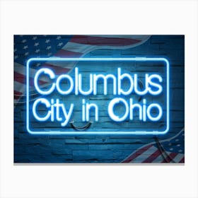Columbus City In Ohio Canvas Print