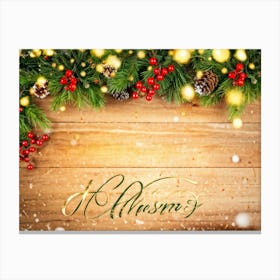 Merry Christmas 4 Canvas Print