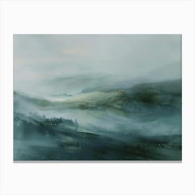 Misty Valley Canvas Print