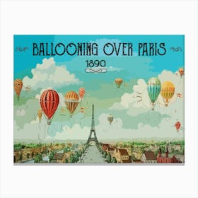 Ballooning Over Paris Canvas Print