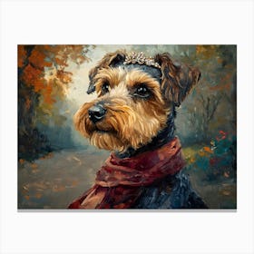 Sophisticated City Terrier 3 Canvas Print