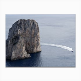 Capri Grotto Water Sea Rocks Italy Italia Italian photo photography art travel Canvas Print