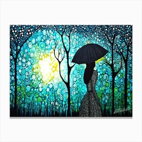 Walking In The Air - Happy In The Rain Canvas Print