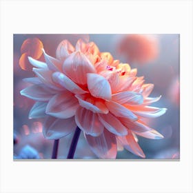 Dahlia Flower Canvas Print