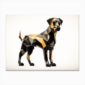 Polygonal Dog Canvas Print