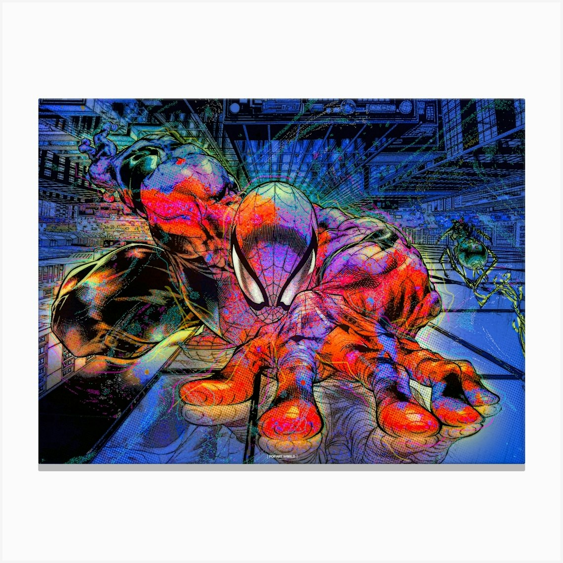 Spiderman | Comic Art Digital | Pop Art World 2025 Canvas Print by POP ART WORLD