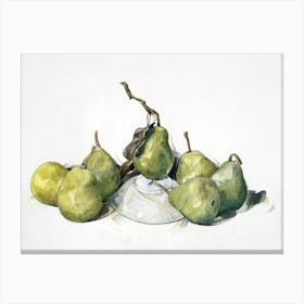 Green Pears (1929), Charles Demuth Canvas Print